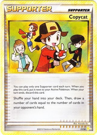 Copycat (21/30) [HeartGold & SoulSilver: Trainer Kit - Raichu] - Dark Crystal Cards