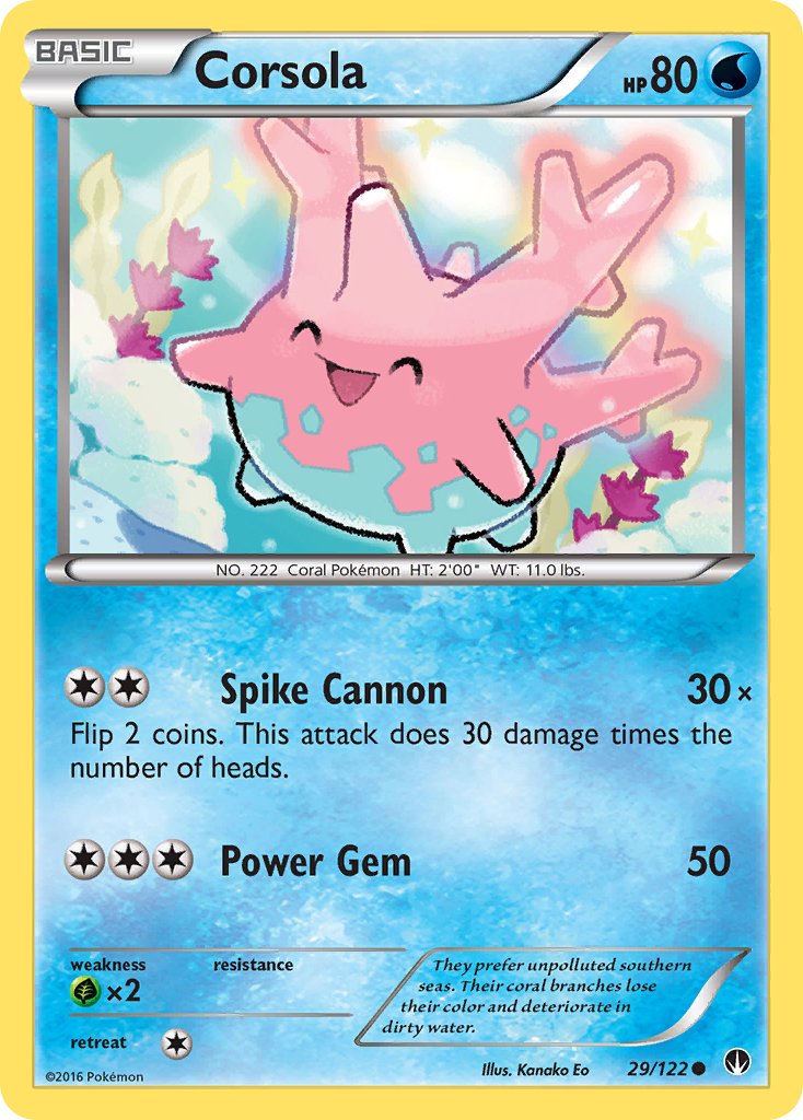 Corsola (29/122) [XY: BREAKpoint] - Dark Crystal Cards