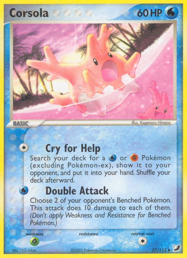 Corsola (37/115) [EX: Unseen Forces] - Dark Crystal Cards