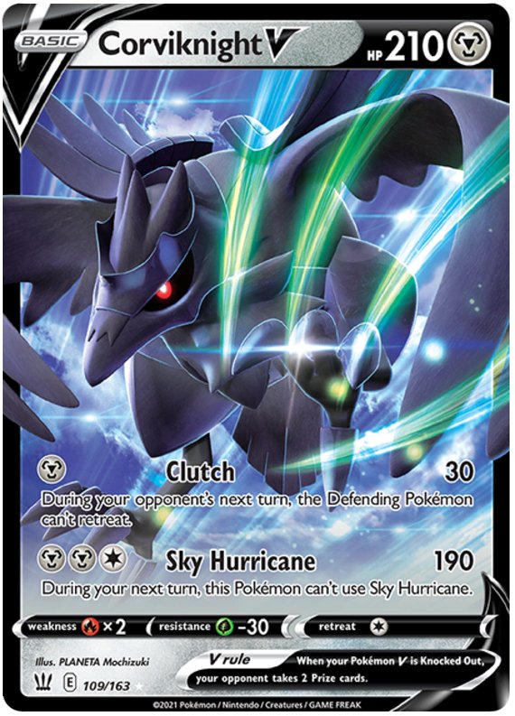 Corviknight V (109/163) [Sword & Shield: Battle Styles] - Dark Crystal Cards