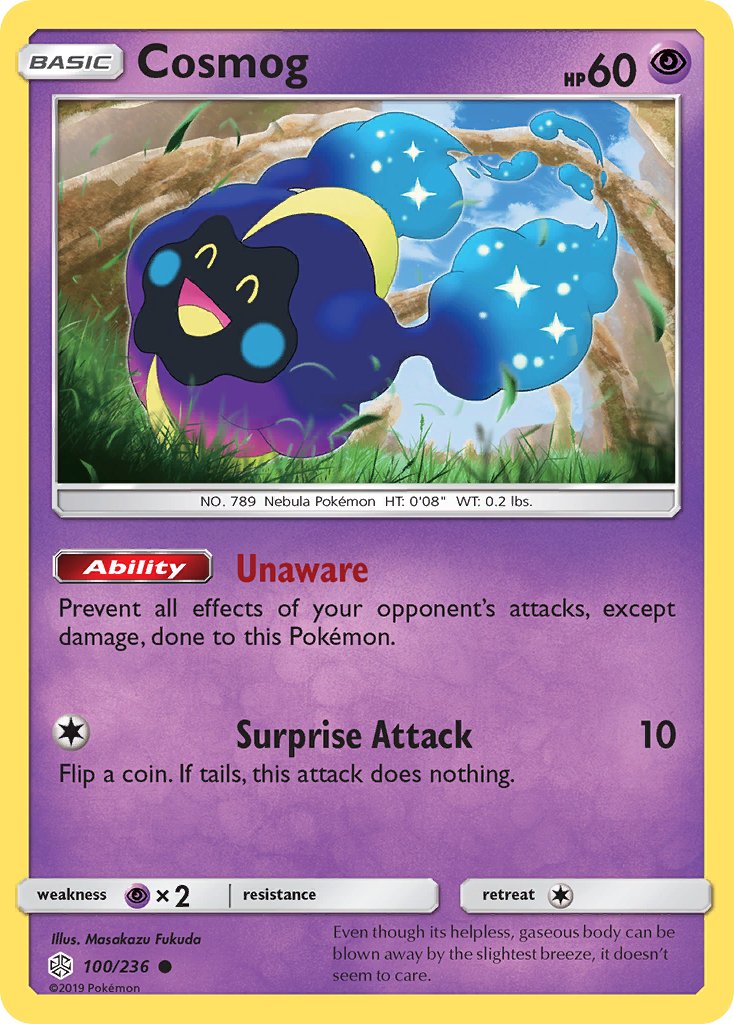 Cosmog (100/236) [Sun & Moon: Cosmic Eclipse] - Dark Crystal Cards