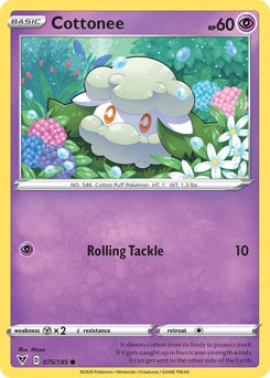 Cottonee (075/185) [Sword & Shield: Vivid Voltage] - Dark Crystal Cards
