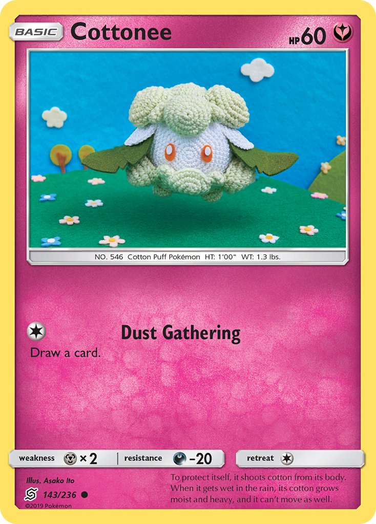 Cottonee (143/236) [Sun & Moon: Unified Minds] - Dark Crystal Cards