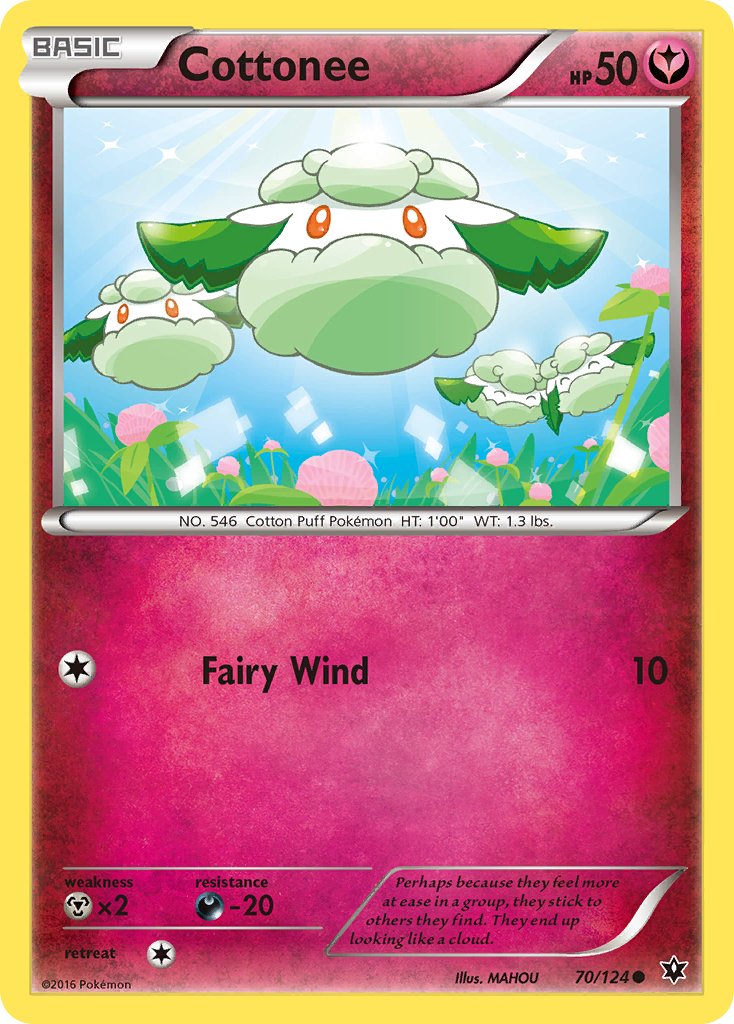 Cottonee (70/124) [XY: Fates Collide] - Dark Crystal Cards