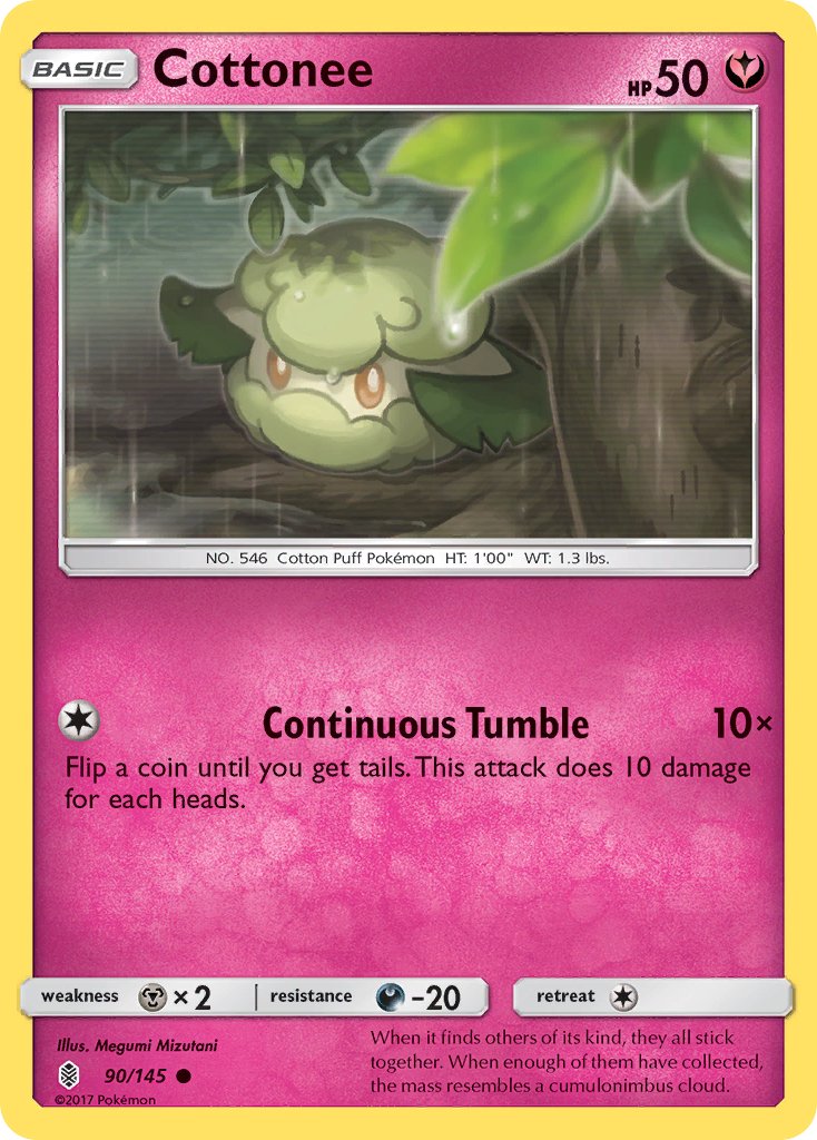 Cottonee (90/145) [Sun & Moon: Guardians Rising] - Dark Crystal Cards