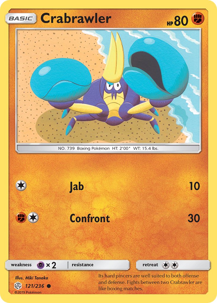 Crabrawler (121/236) [Sun & Moon: Cosmic Eclipse] - Dark Crystal Cards