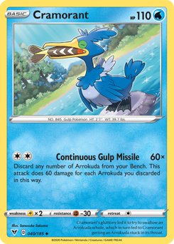 Cramorant (040/185) [Sword & Shield: Vivid Voltage] - Dark Crystal Cards