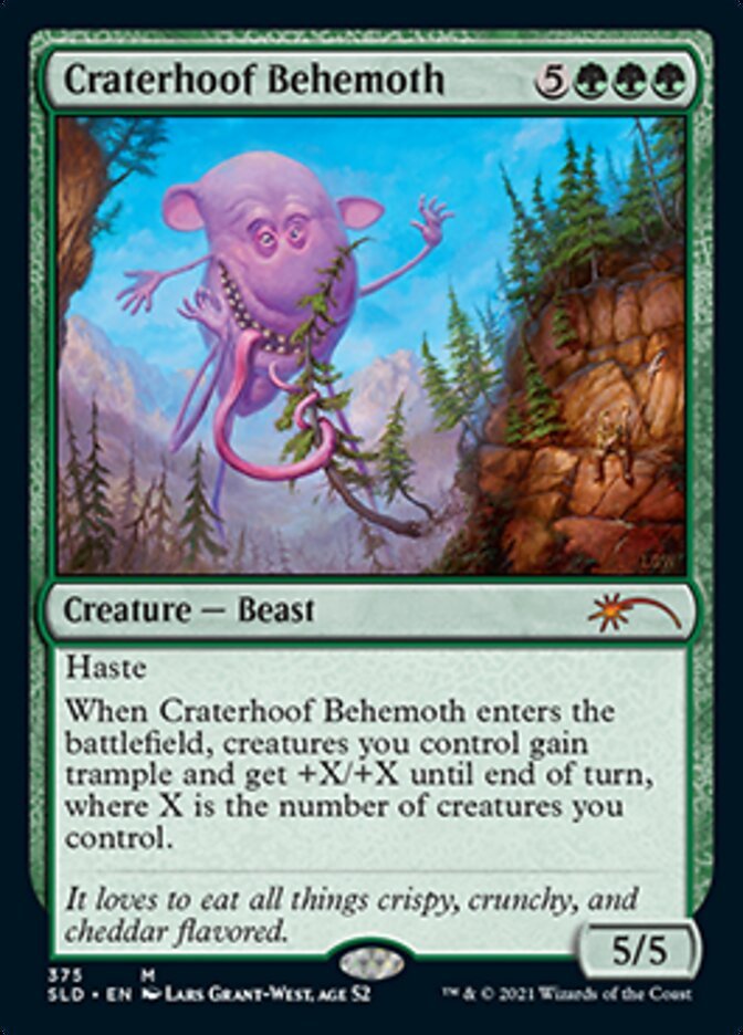 Craterhoof Behemoth (375) [Secret Lair Drop Series] - Dark Crystal Cards