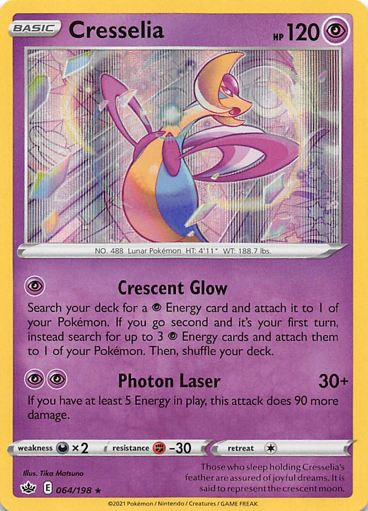 Cresselia (064/198) [Sword & Shield: Chilling Reign] - Dark Crystal Cards