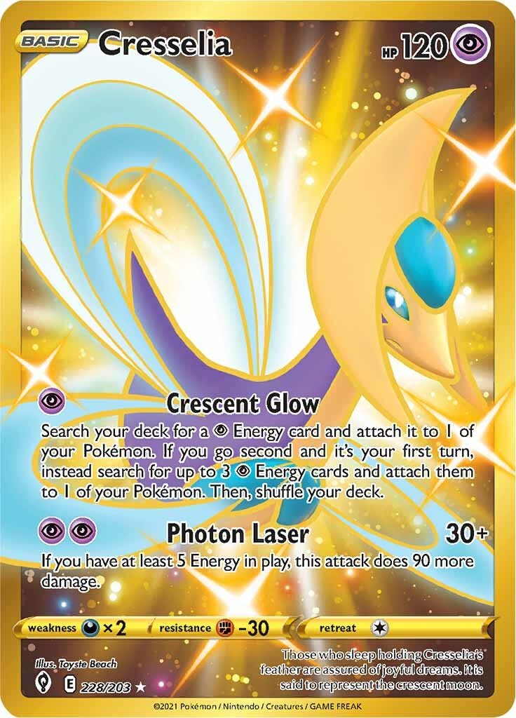 Cresselia (228/203) [Sword & Shield: Evolving Skies] - Dark Crystal Cards