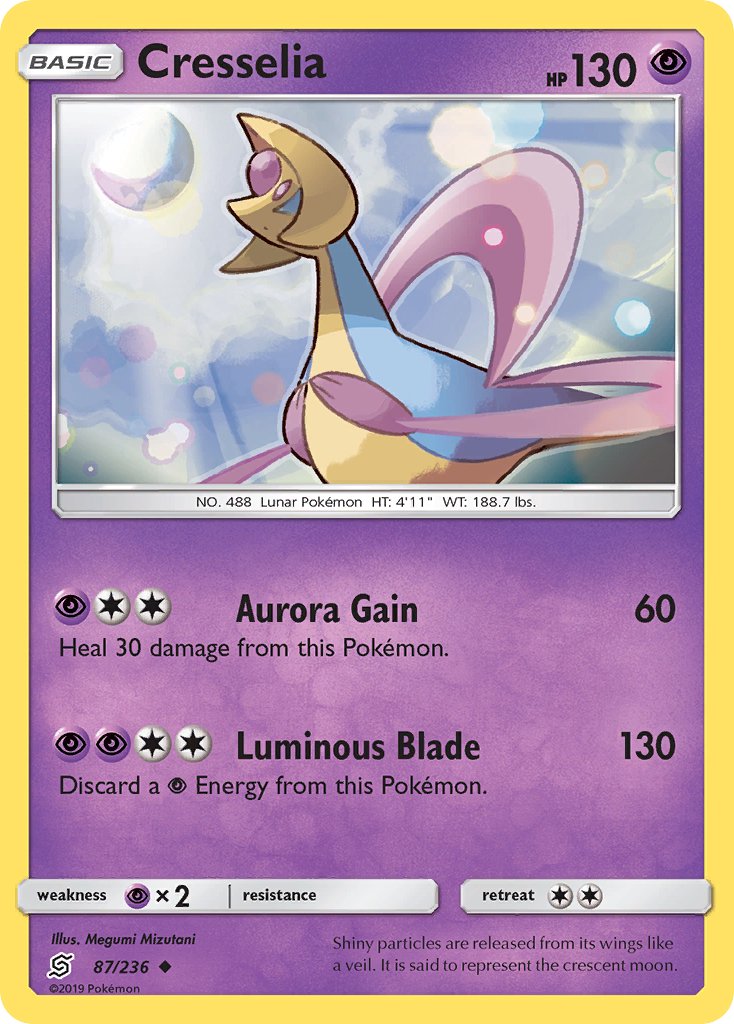 Cresselia (87/236) [Sun & Moon: Unified Minds] - Dark Crystal Cards