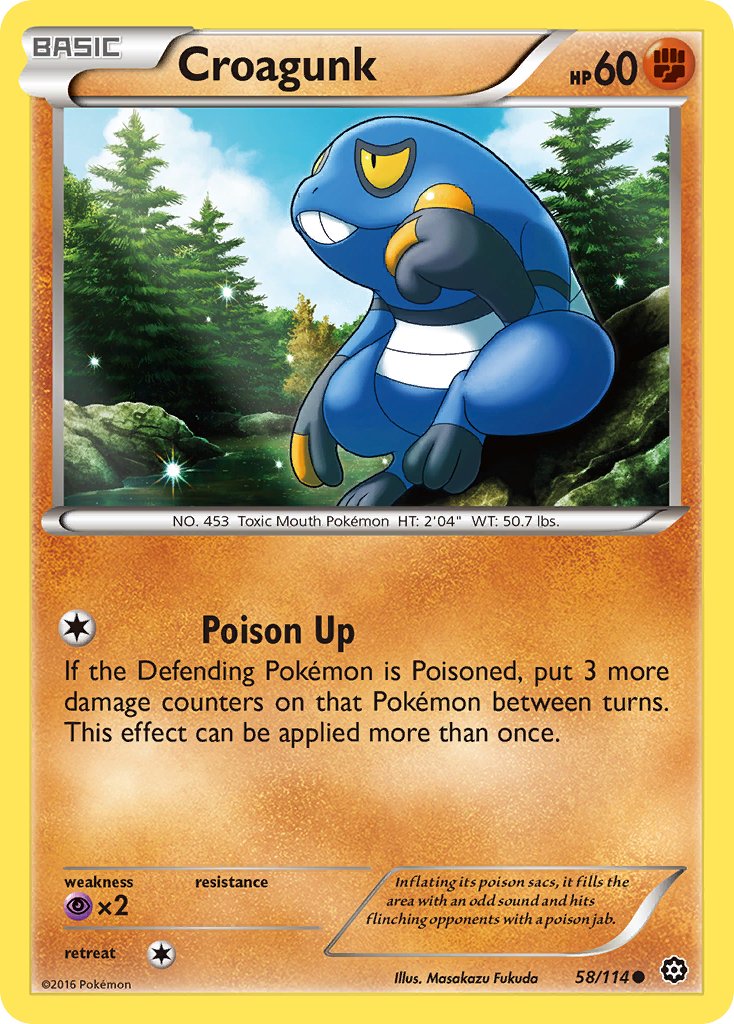 Croagunk (58/114) [XY: Steam Siege] - Dark Crystal Cards