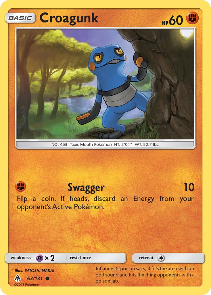 Croagunk (63/131) [Sun & Moon: Forbidden Light] - Dark Crystal Cards