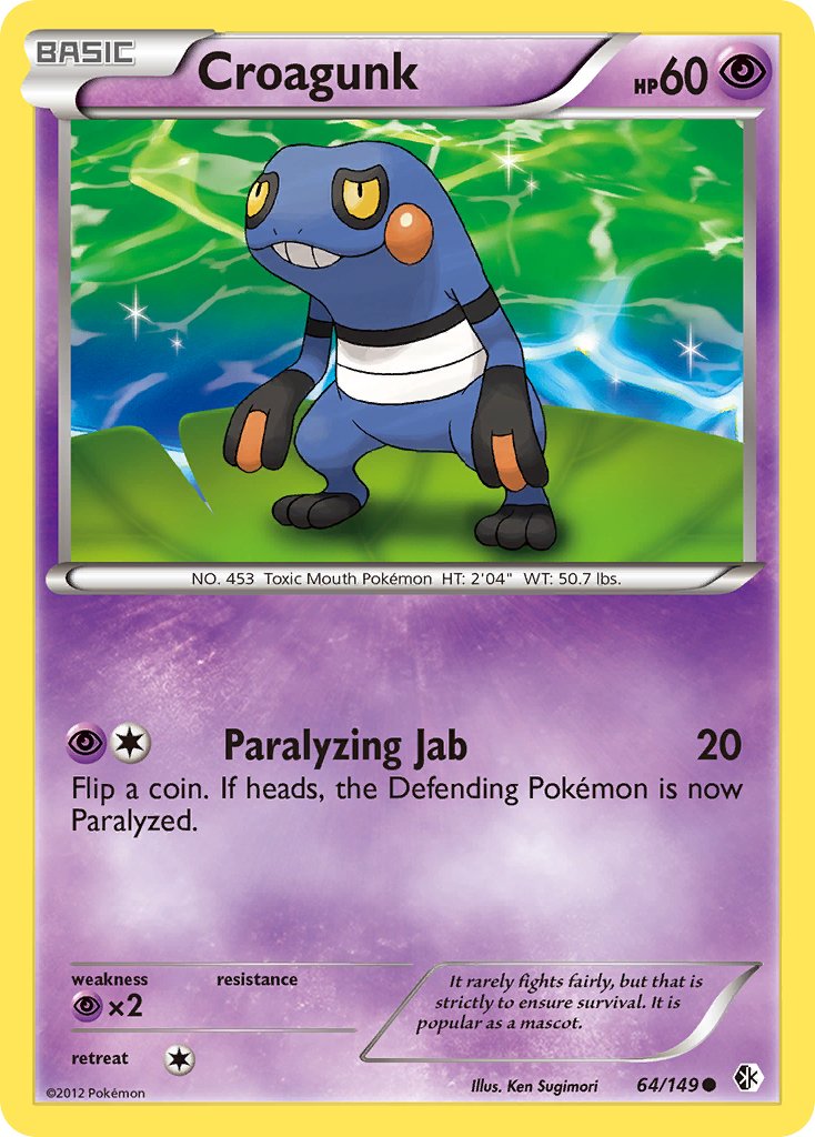 Croagunk (64/149) [Black & White: Boundaries Crossed] - Dark Crystal Cards