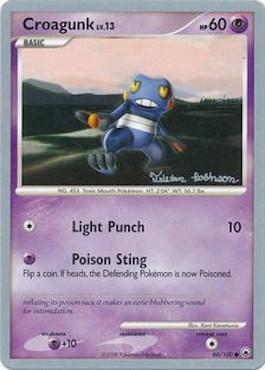 Croagunk LV.13 (60/100) (Intimidation - Tristan Robinson) [World Championships 2008] - Dark Crystal Cards