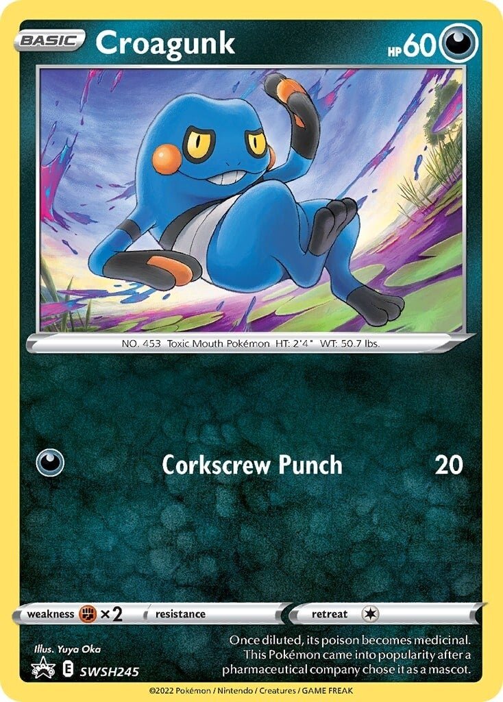 Croagunk (SWSH245) [Sword & Shield: Black Star Promos] - Dark Crystal Cards