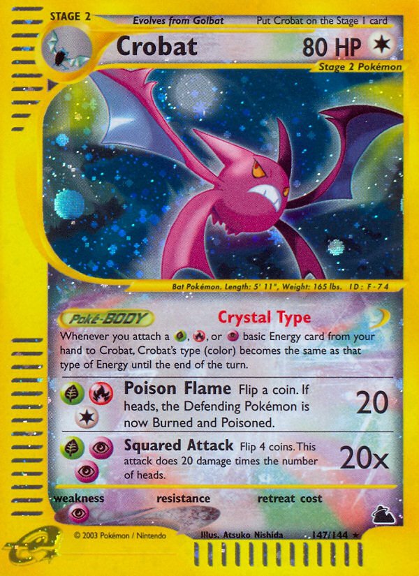 Crobat (147/144) [Skyridge] - Dark Crystal Cards