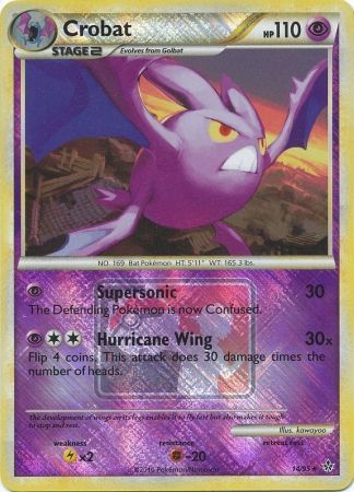 Crobat (14/95) (League Promo) [HeartGold & SoulSilver: Unleashed] - Dark Crystal Cards