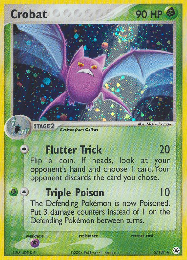 Crobat (3/101) [EX: Hidden Legends] - Dark Crystal Cards