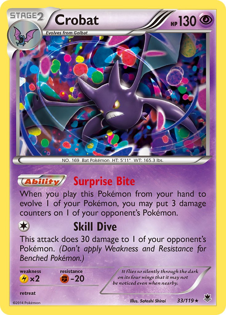 Crobat (33/119) [XY: Phantom Forces] - Dark Crystal Cards