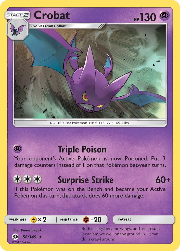 Crobat (56/149) [Sun & Moon: Base Set] - Dark Crystal Cards