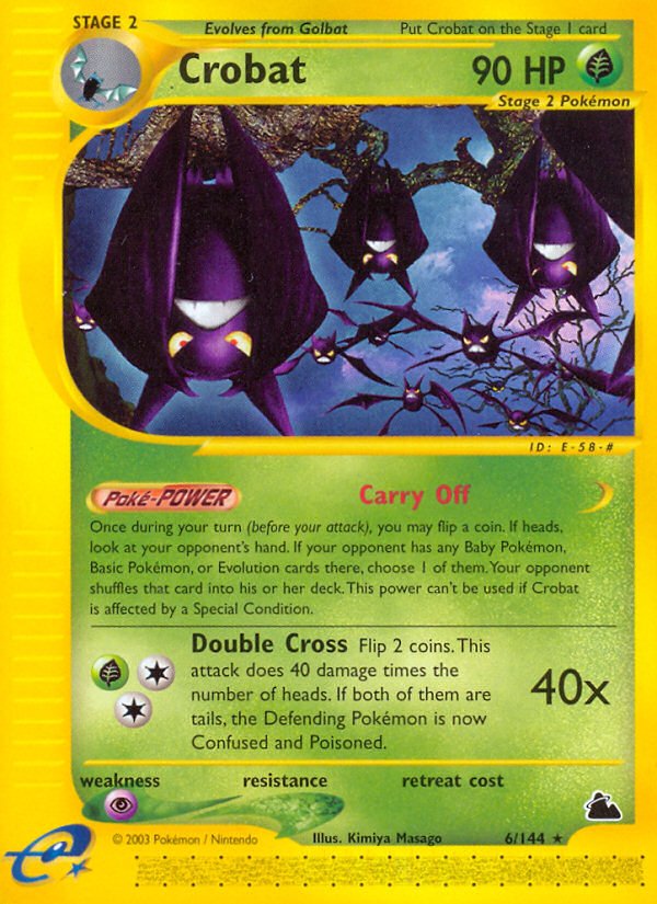 Crobat (6/144) [Skyridge] - Dark Crystal Cards