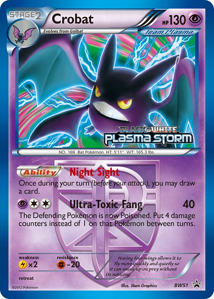 Crobat (BW51) [Black & White: Black Star Promos] - Dark Crystal Cards