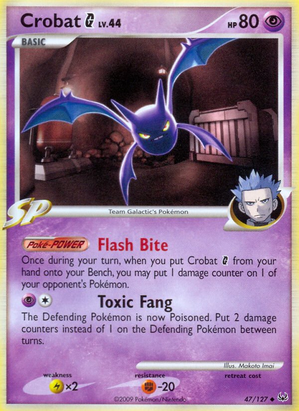 Crobat G (47/127) [Platinum: Base Set] - Dark Crystal Cards