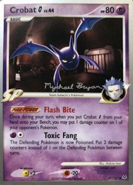 Crobat G LV.44 (47/127) (Happy Luck - Mychael Bryan) [World Championships 2010] - Dark Crystal Cards