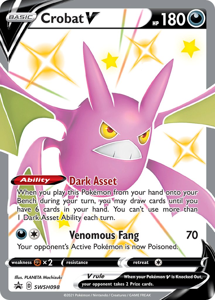 Crobat V (SWSH098) [Sword & Shield: Black Star Promos] - Dark Crystal Cards