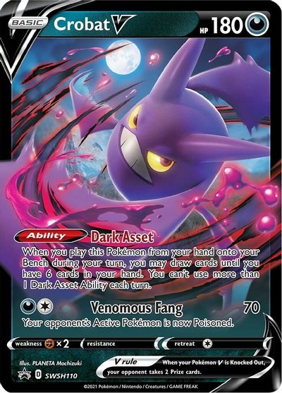 Crobat V (SWSH110) [Sword & Shield: Black Star Promos] - Dark Crystal Cards