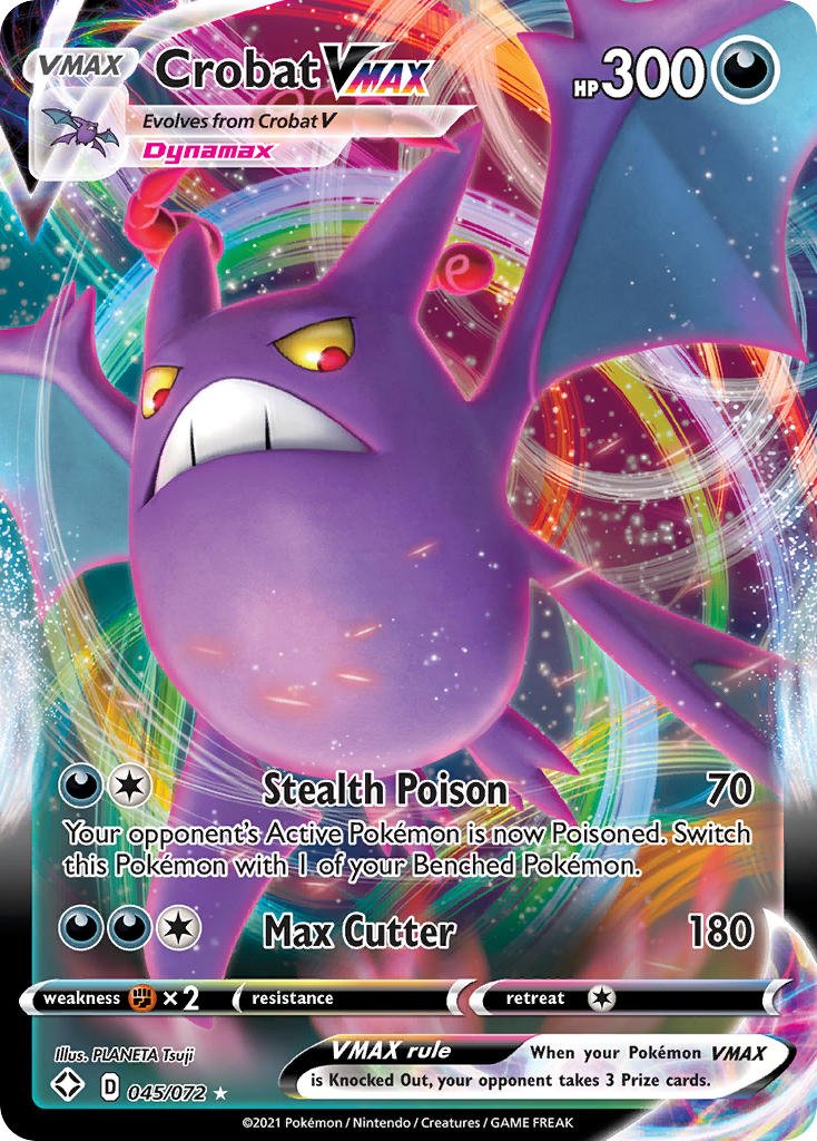 Crobat VMAX (045/072) [Sword & Shield: Shining Fates] - Dark Crystal Cards