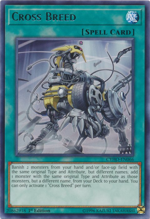 Cross Breed [CYHO - EN066] Rare - Dark Crystal Cards