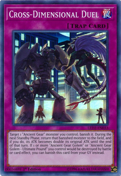 Cross - Dimensional Duel [LED2 - EN033] Super Rare - Dark Crystal Cards