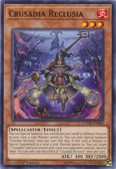 Crusadia Reclusia [CYHO - EN006] Common - Dark Crystal Cards