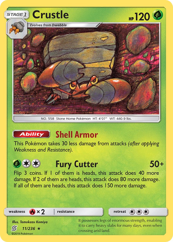 Crustle (11/236) [Sun & Moon: Unified Minds] - Dark Crystal Cards