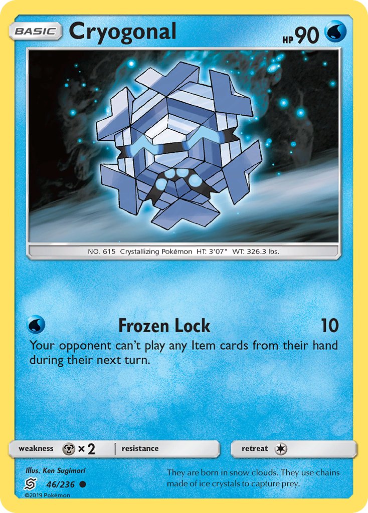 Cryogonal (46/236) [Sun & Moon: Unified Minds] - Dark Crystal Cards