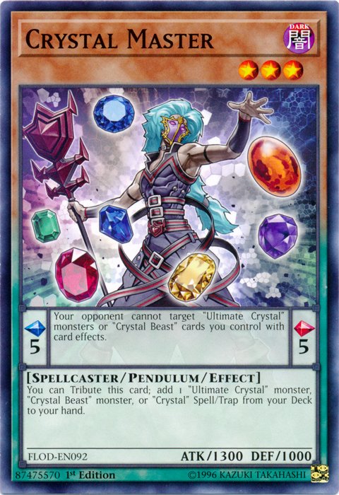 Crystal Master [FLOD - EN092] Common - Dark Crystal Cards