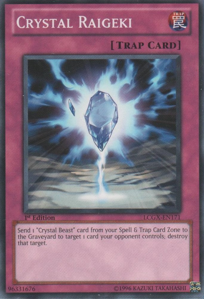 Crystal Raigeki [LCGX - EN171] Common - Dark Crystal Cards