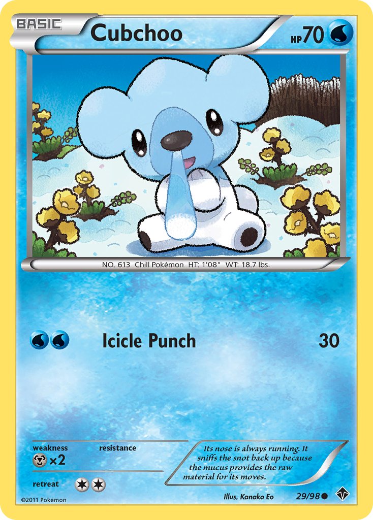 Cubchoo (29/98) [Black & White: Emerging Powers] - Dark Crystal Cards