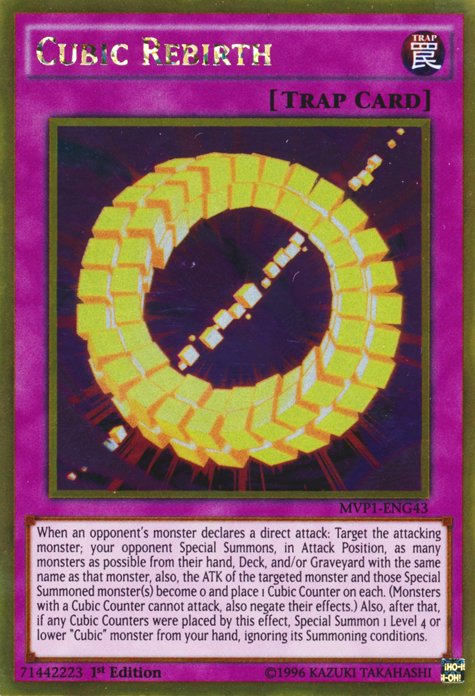 Cubic Rebirth [MVP1 - ENG43] Gold Rare - Dark Crystal Cards