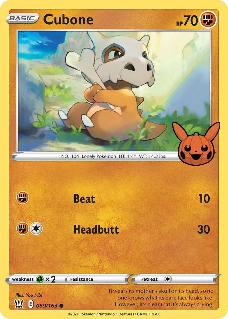 Cubone (069/163) [Trick or Trade] - Dark Crystal Cards