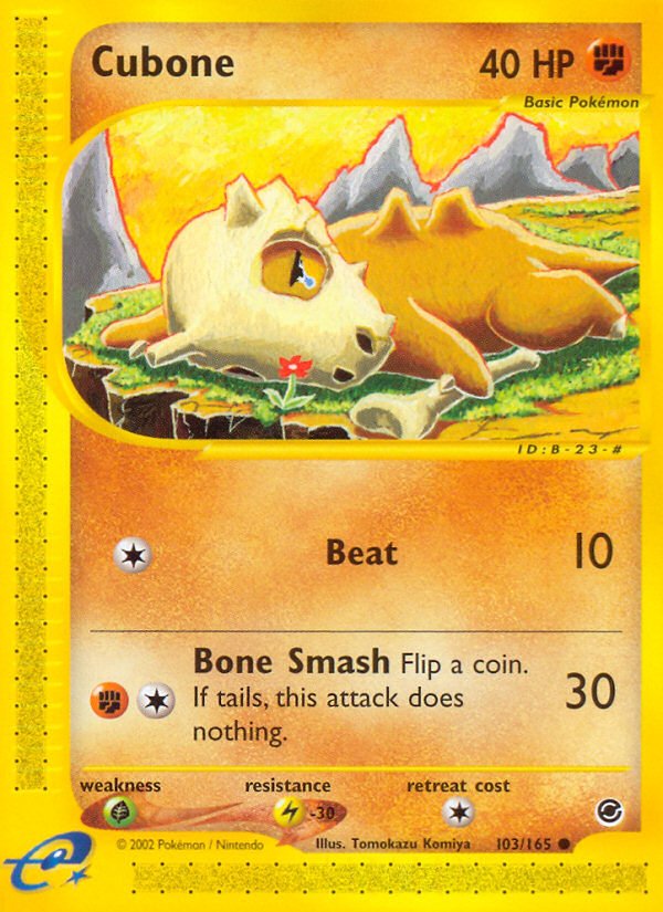 Cubone (103/165) [Expedition: Base Set] - Dark Crystal Cards