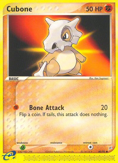 Cubone (40/95) [EX: Team Magma vs Team Aqua] - Dark Crystal Cards