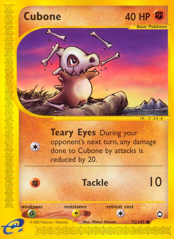 Cubone (72/147) [Aquapolis] - Dark Crystal Cards