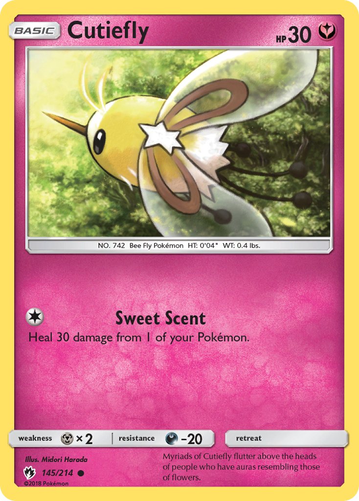 Cutiefly (145/214) [Sun & Moon: Lost Thunder] - Dark Crystal Cards