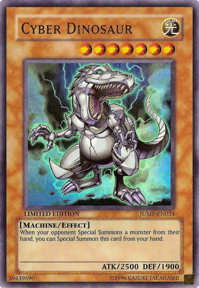 Cyber Dinosaur [JUMP - EN024] Ultra Rare - Dark Crystal Cards