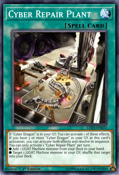 Cyber Repair Plant [LED3 - EN021] Common - Dark Crystal Cards