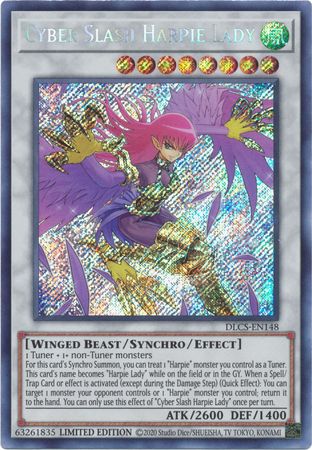 Cyber Slash Harpie Lady [DLCS - EN148] Secret Rare - Dark Crystal Cards