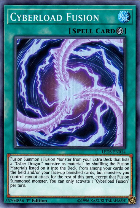 Cyberload Fusion [LED3 - EN014] Super Rare - Dark Crystal Cards